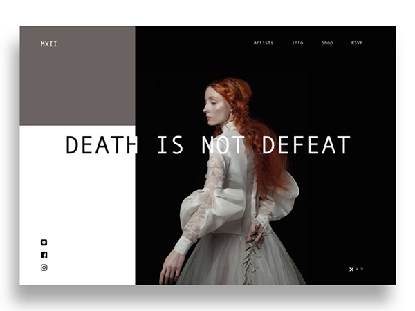 杂志排版风格网页设计：平面设计跨界 UI 的灵感